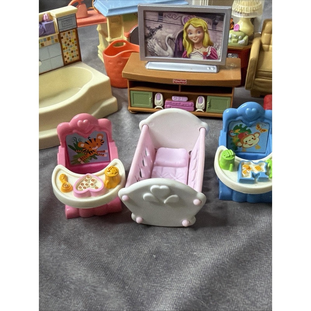 Fisher Price Loving Family Bathroom-Washer Dryer-Stove, Working Sounds - Picture 10 of 15